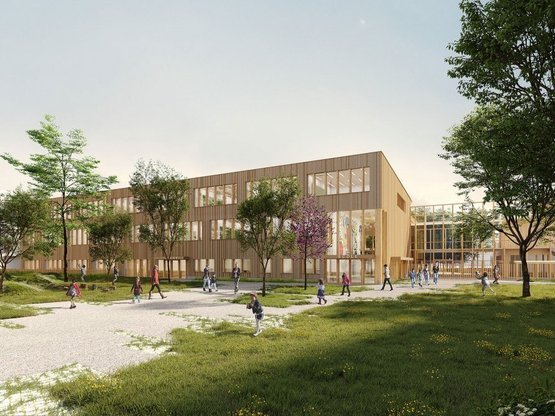 Livraison du groupe scolaire Louise Michel à Annemasse ! 