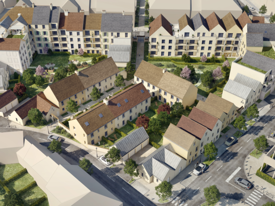 Amoès est BE fluides et environnement pour la construction de 120 logements passifs à Coupvray !