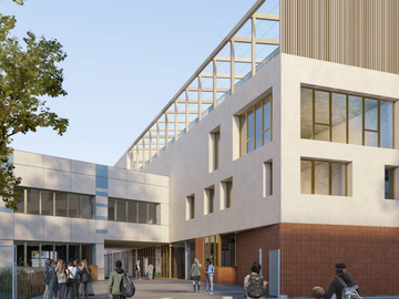 Construction Collège Louis Issaurat Passif et BDF Argent à Créteil